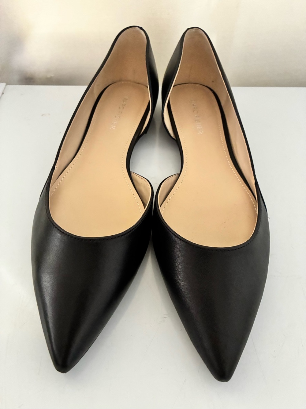 New Mark Fisher Black Pointed D'Orsay Flats - Unbranded